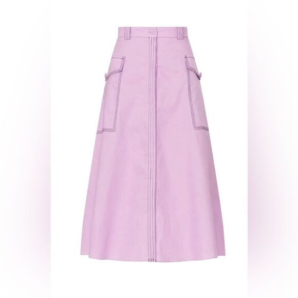 Hofmann Copenhagen Purple Elina Skirt Size 34  US 2 Organic Cotton - Picture 5 of 9